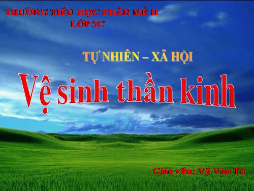 Bài 15. Vệ sinh thần kinh