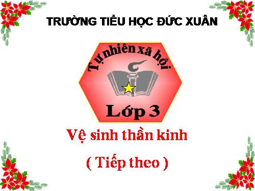 Bài 16. Vệ sinh thần kinh (tiếp theo)