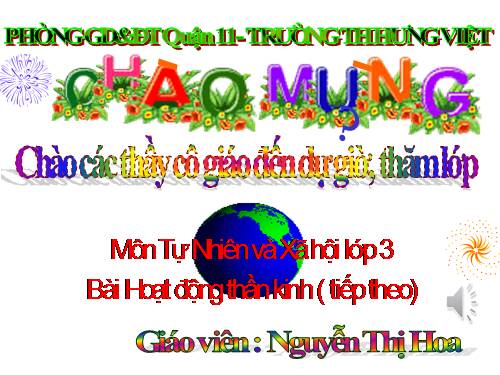 Bài 14. Hoạt động thần kinh (tiếp theo)