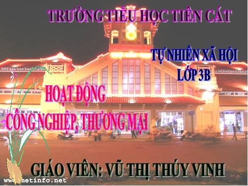 Bài 31. Hoạt động công nghiệp, thương mại