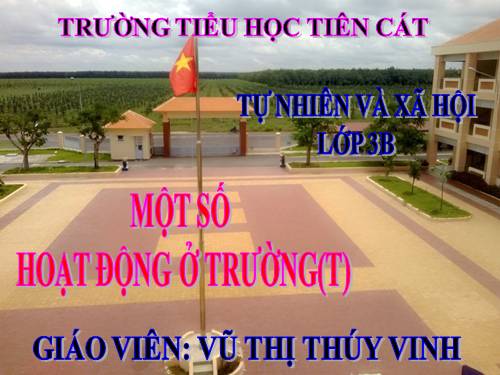 Bài 25. Một số hoạt động ở trường (tiếp theo)