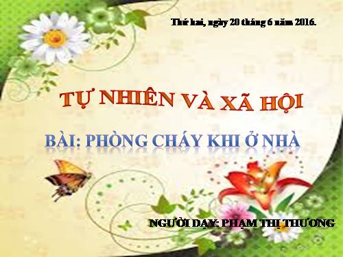 Bài 23. Phòng cháy khi ở nhà