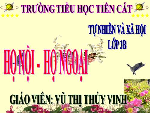 Bài 20. Họ nội, họ ngoại