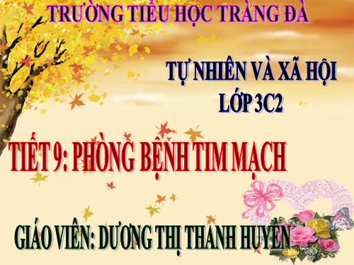 Bài 9. Phòng bệnh tim mạch