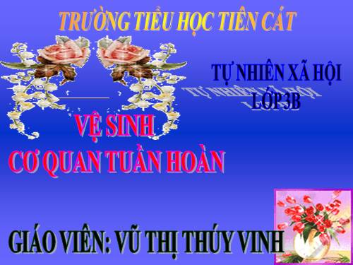 Bài 8. Vệ sinh cơ quan tuần hoàn