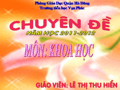 Bài giảng Khoa Học