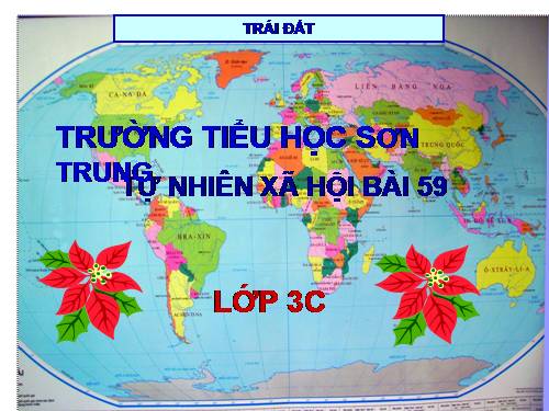 Bài 59. Trái Đất. Quả địa cầu