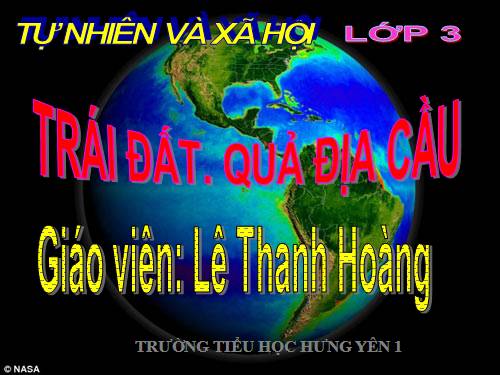 Bài 59. Trái Đất. Quả địa cầu