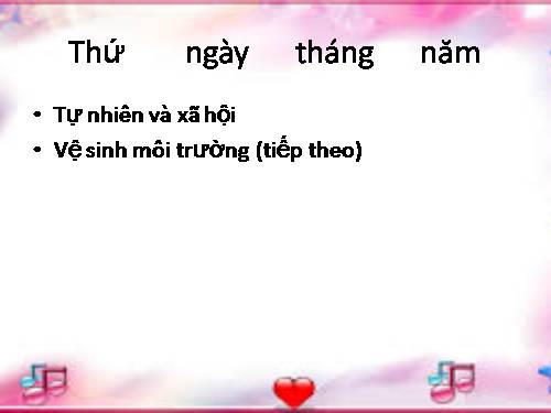 Bài 36. Vệ sinh môi trường