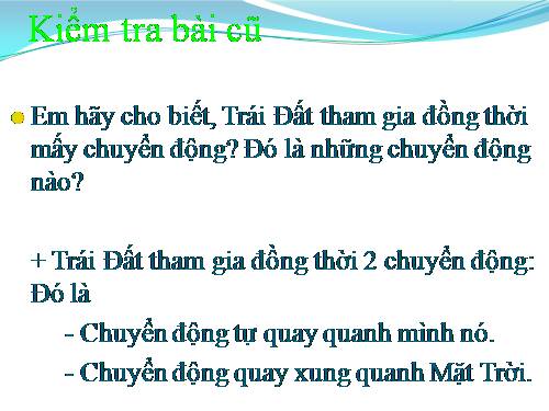 Bài 61. Trái Đất là một hành tinh trong hệ Mặt Trời