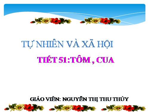 Bài 51. Tôm, cua