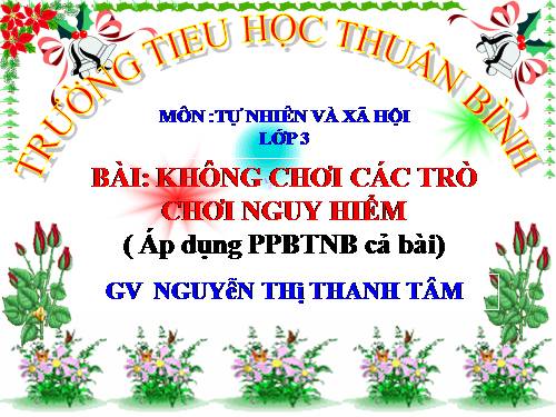 Bài 26. Không chơi các trò chơi nguy hiểm