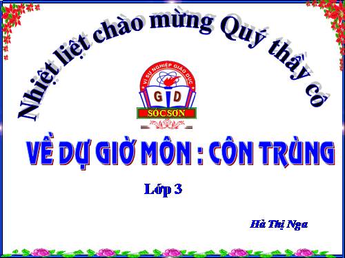 Bài 50. Côn trùng