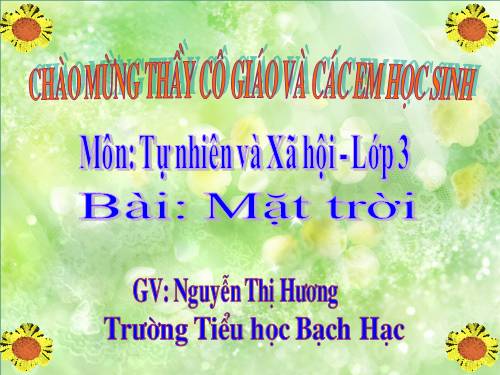 Bài 58. Mặt Trời