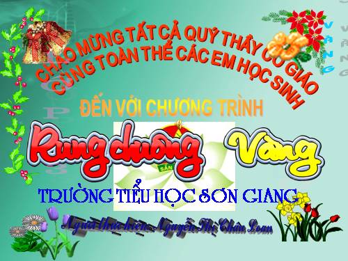 Bộ câu hỏi Rung chuông vàng lớp 3