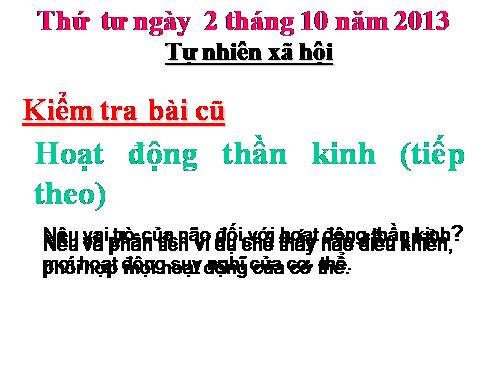 Bài 15. Vệ sinh thần kinh