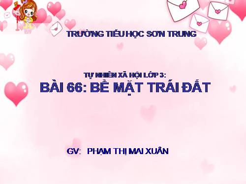 Bài 66. Bề mặt Trái Đất