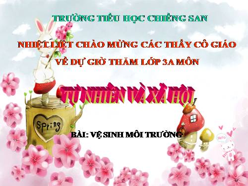 Bài 38. Vệ sinh môi trường (tiếp theo)