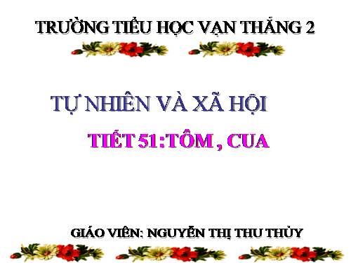 Bài 51. Tôm, cua