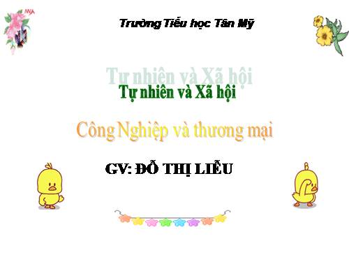 Bài 31. Hoạt động công nghiệp, thương mại