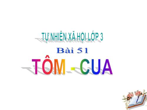 Bài 51. Tôm, cua