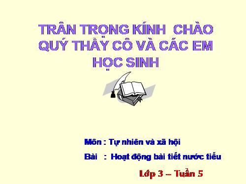 Bài 10. Hoạt động bài tiết nước tiểu