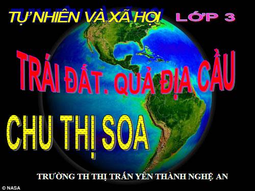 Bài 59. Trái Đất. Quả địa cầu