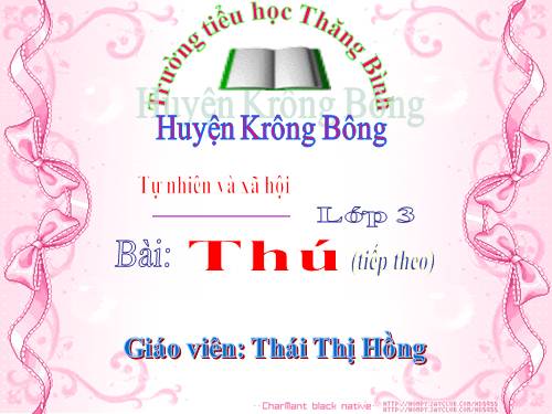 Bài 55. Thú (tiếp theo)