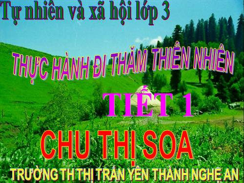 Bài 56 - 57. Thực hành: Đi thăm thiên nhiên