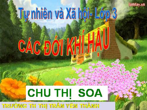 Bài 65. Các đới khí hậu