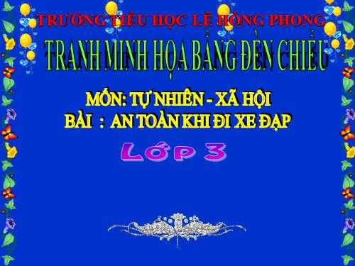 Bài 33. An toàn khi đi xe đạp