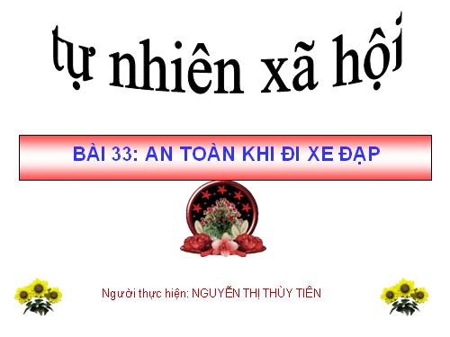 Bài 33. An toàn khi đi xe đạp