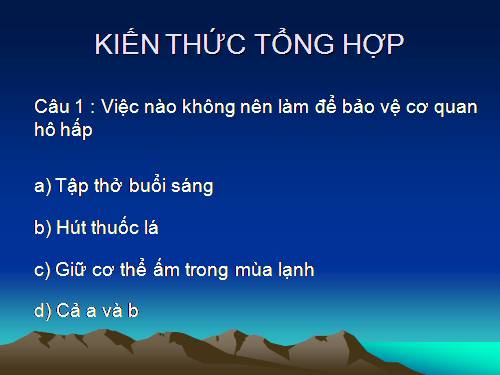 TRẮC NGHIỆM VUI TNXH LỚP 3