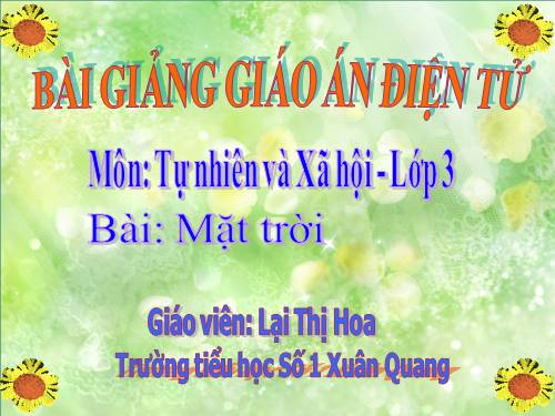 Bài 58. Mặt Trời