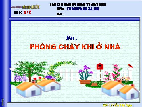 Bài 23. Phòng cháy khi ở nhà