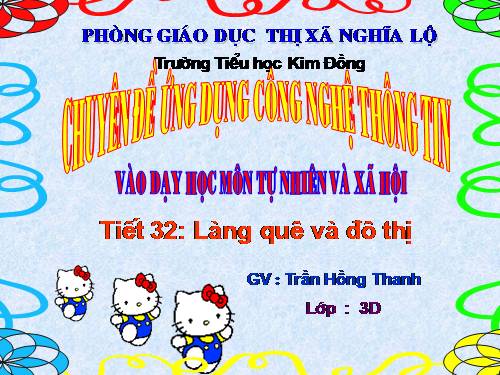 Bài 32. Làng quê và đô thị