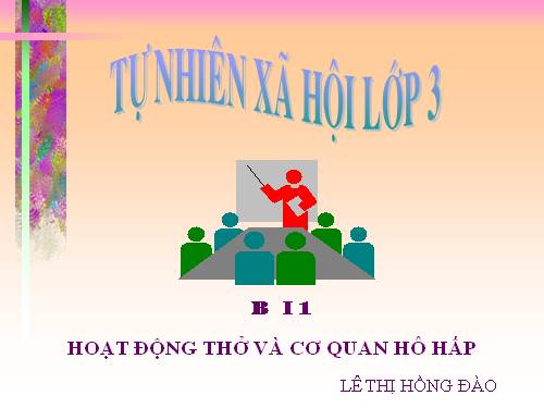 Bài 1. Hoạt động thở và cơ quan hô hấp