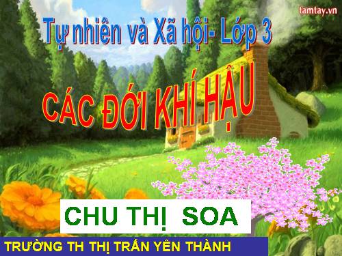 Bài 65. Các đới khí hậu