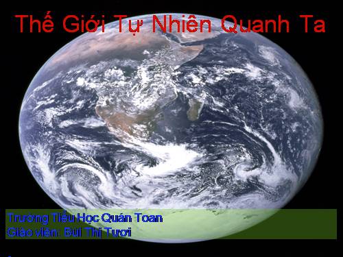 Thế giới tự nhiên quanh ta_Bài 2