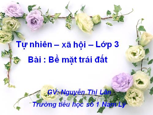 Bài 66. Bề mặt Trái Đất