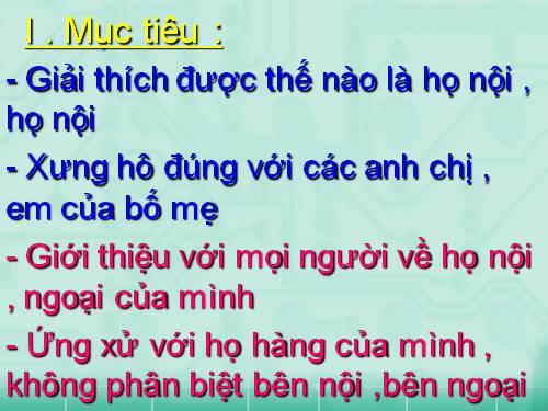 Bài 20. Họ nội, họ ngoại