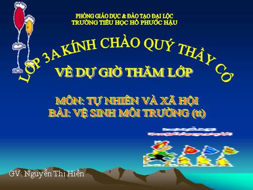 Bài 38. Vệ sinh môi trường (tiếp theo)