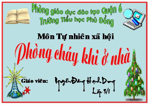 Bài 23. Phòng cháy khi ở nhà