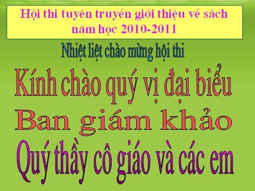 Bài dự thi TTGST 2010-2011