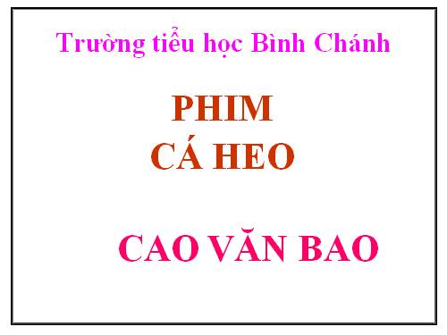 TNXH-LỚP 3-phim cá heo