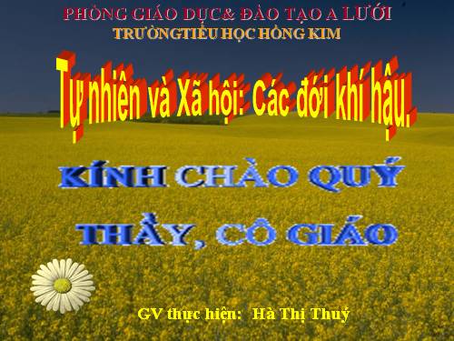 Bài 65. Các đới khí hậu