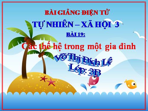 Bài 19. Các thế hệ trong một gia đình