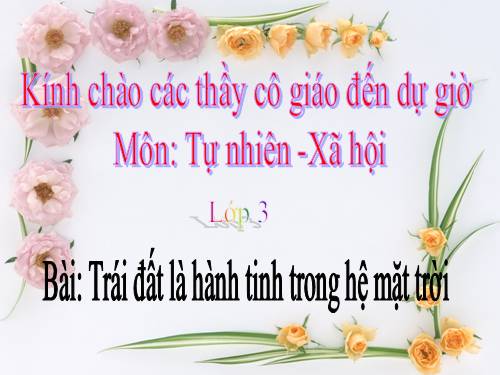 Bài 61. Trái Đất là một hành tinh trong hệ Mặt Trời