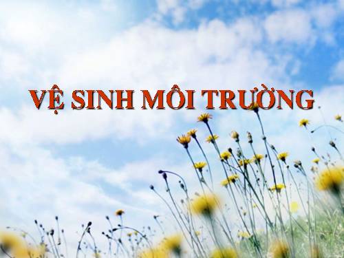 Bài 38. Vệ sinh môi trường (tiếp theo)