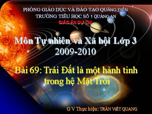 Bài 61. Trái Đất là một hành tinh trong hệ Mặt Trời